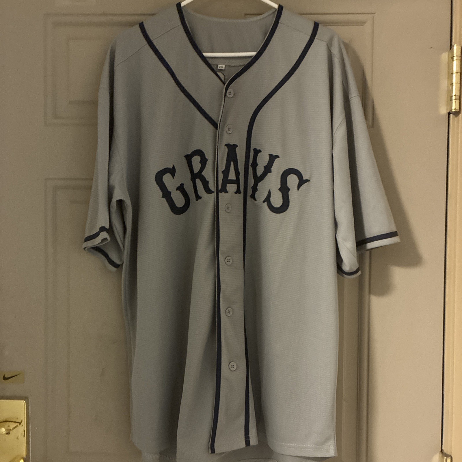 Vintage Homestead Grays Josh Gibson Road Baseball Jersey Stitched 2XL Vintage Homestead Grays Josh Gibson Road Baseball Jersey Stitched 2XL