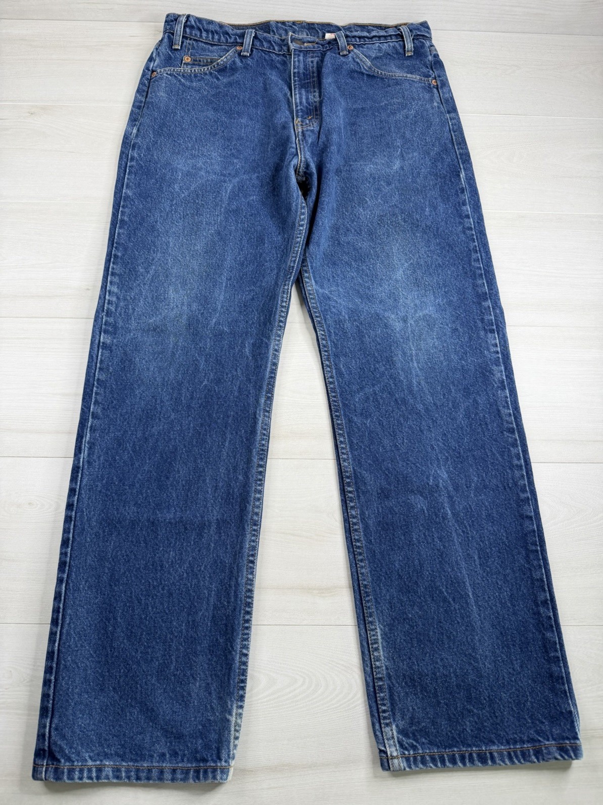 Vintage Levis 505 Orange Tab Jeans Blue Faded Denim Grunge 90s 1997 Mens 34x31 Vintage Levis 505 Orange Tab Jeans Blue Faded Denim Grunge 90s 1997 Mens 34x31