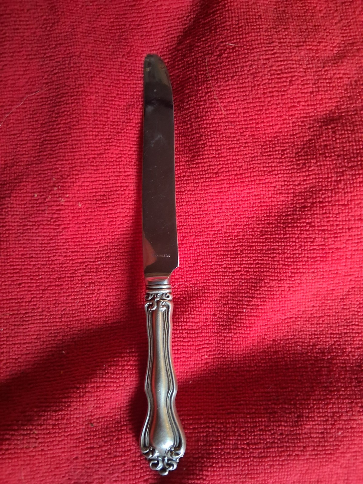 Westmorland George and Martha Washington Sterling Silver + Stainless Knife 8.5\ Westmorland George and Martha Washington Sterling Silver + Stainless Knife 8.5\