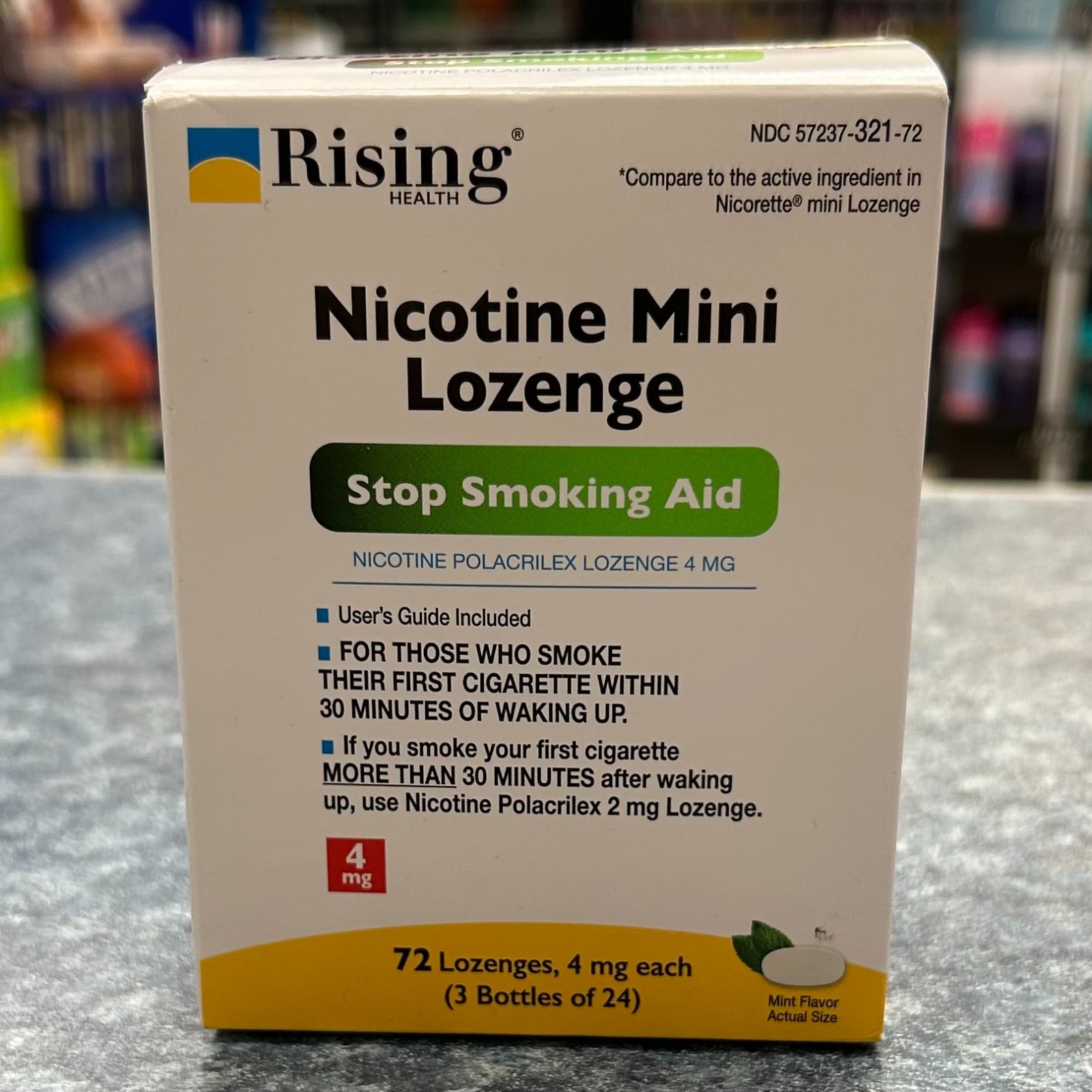 Rising Health Nicotine Mini Lozenge 72 4mg Lozenges Rising Health Nicotine Mini Lozenge 72 4mg Lozenges