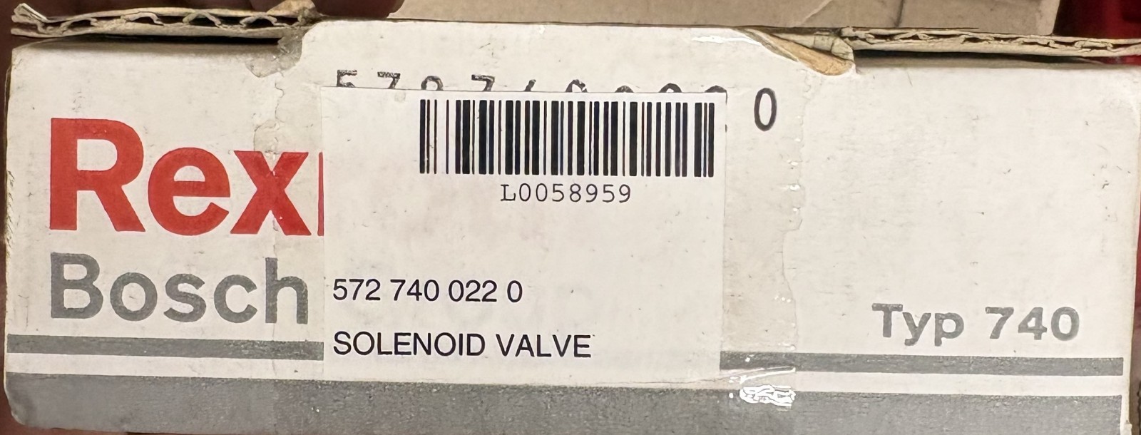 Rexroth 572 740 022 0 Pneumatic Solenoid Valve 24v-dc 10bar-NIB