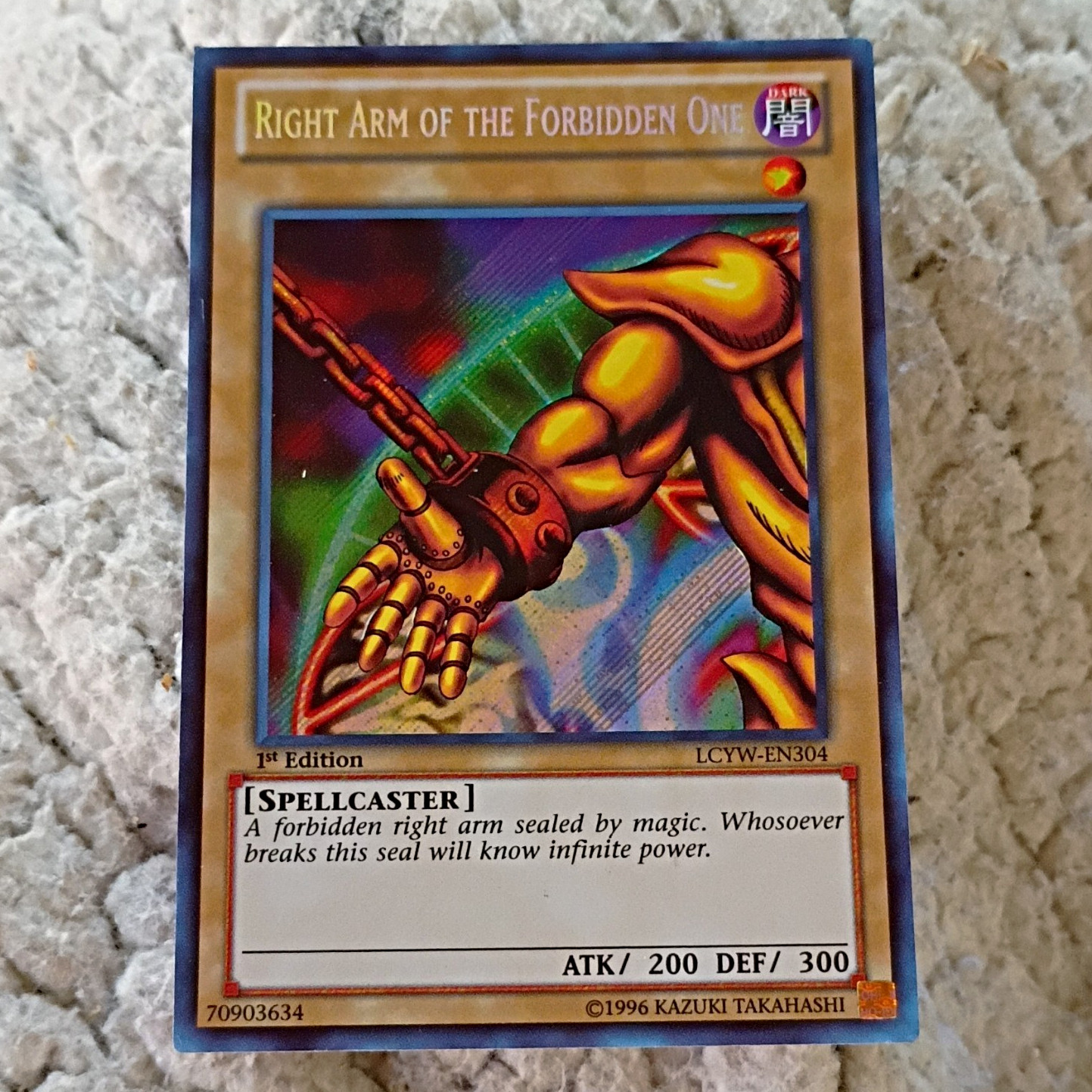 Konami Yu-Gi-Oh Right Arm Forbidden One LCYW-EN304 LC3 1st Ed Ultra Holo
