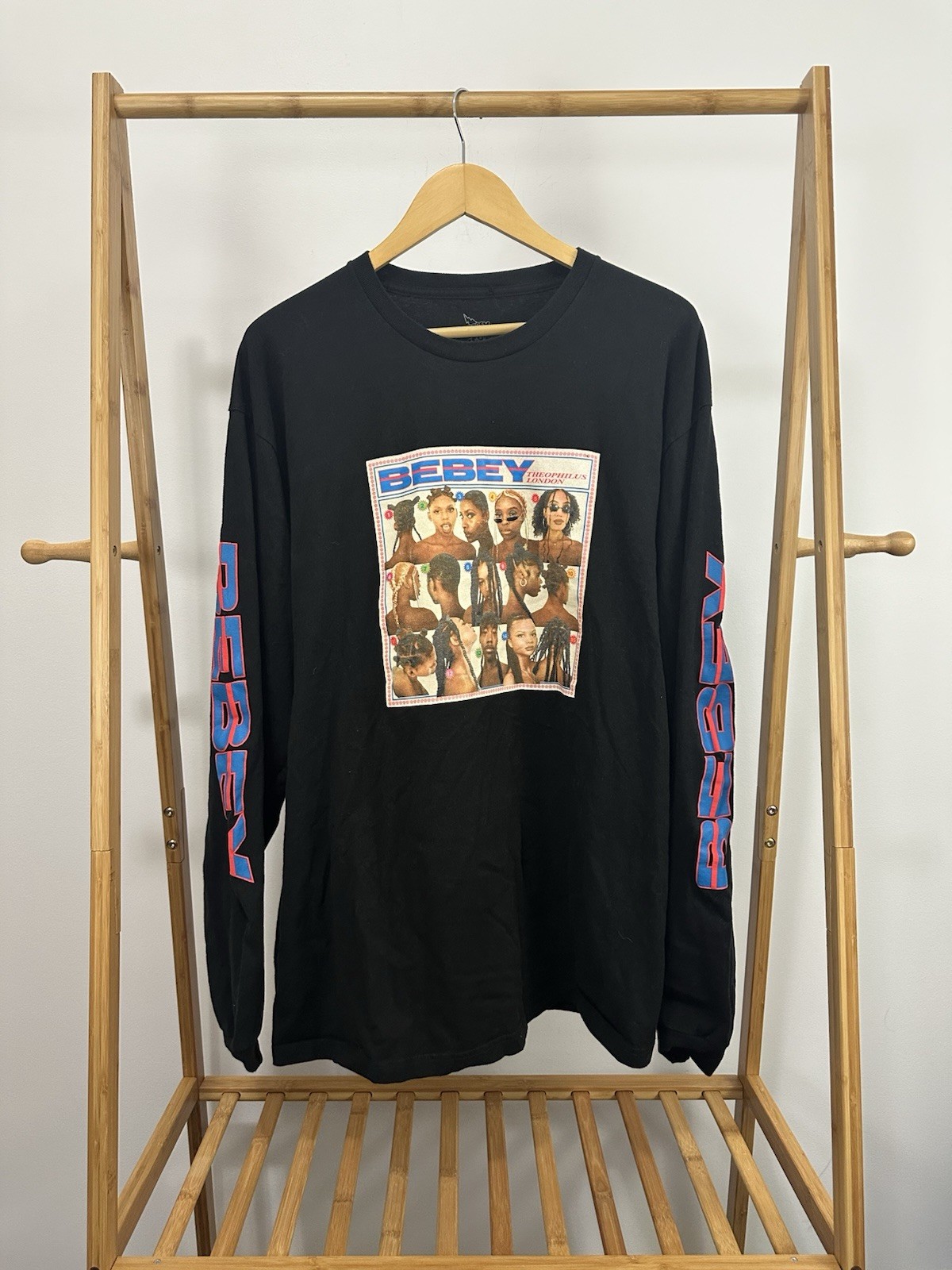 Theophilus London Bebey Album Merch Promo Long Sleeve Rap Soul R&B T-Shirt XL