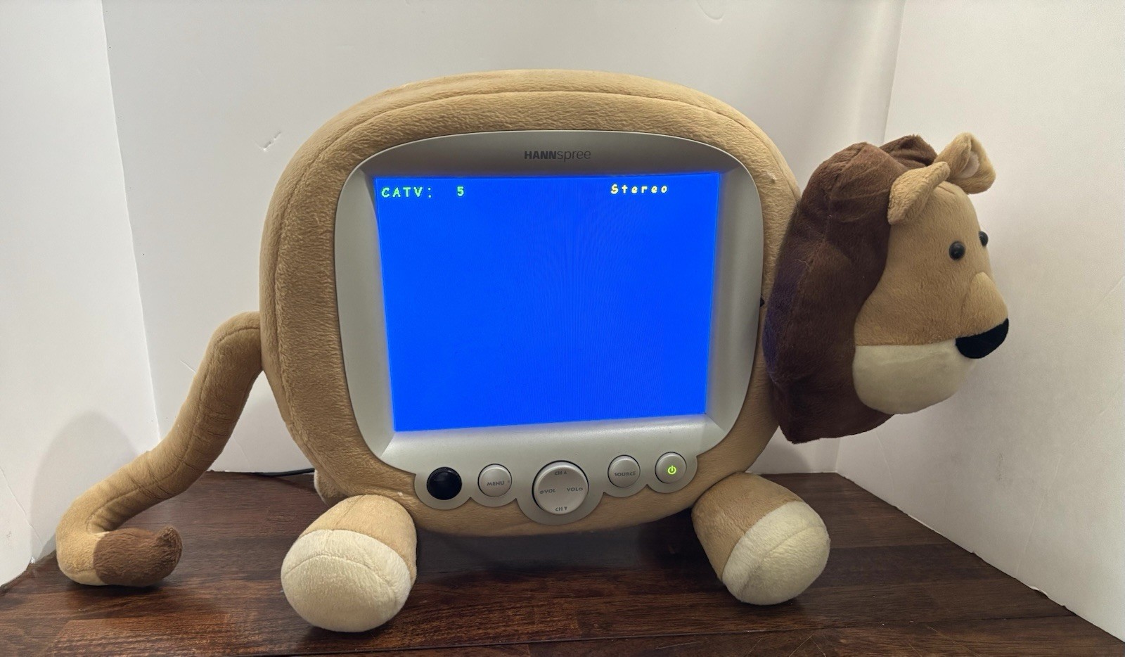 Vintage HANNspree Lion LCD TV Novelty Plush Monitor Model T091 Retro Vintage HANNspree Lion LCD TV Novelty Plush Monitor Model T091 Retro