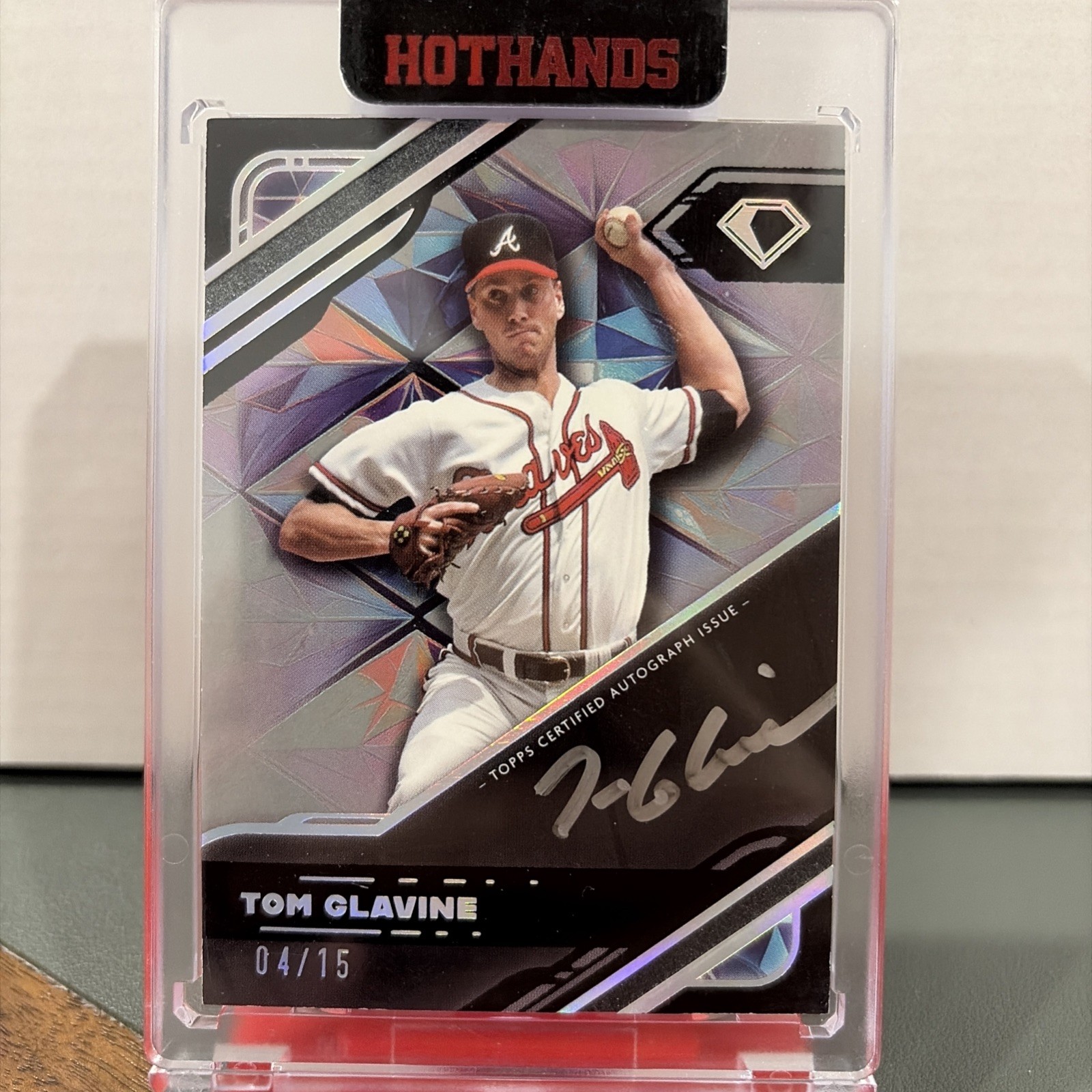 2025 Topps Diamond Icons Tom Glavine #BPA-TG ON CARD Auto 11/15 Braves
