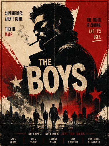 The Boys Superhero TV Series Cast Art Poster