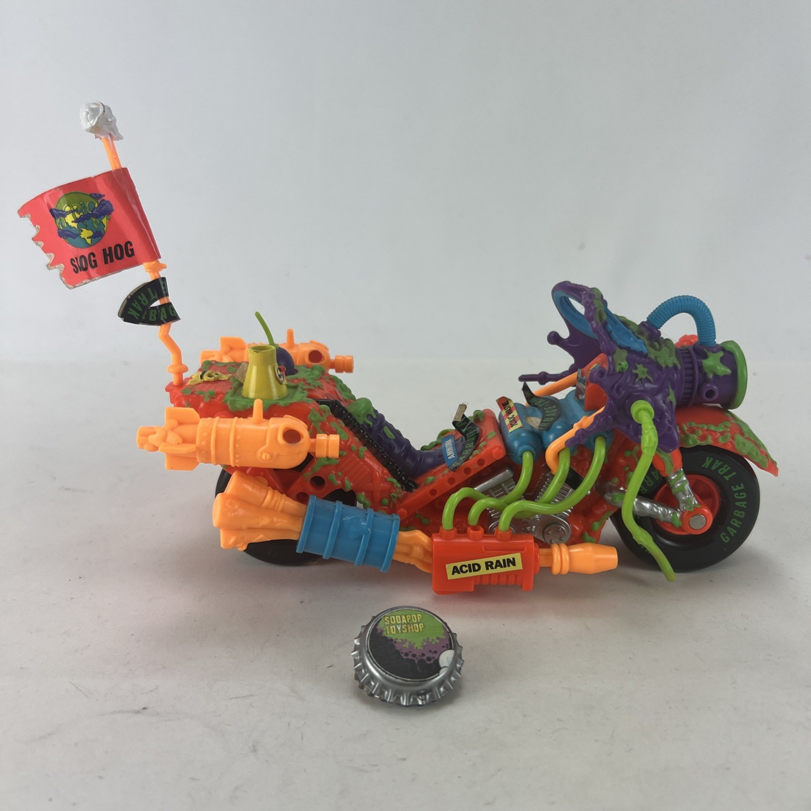 1991 Smogcycle Toxic Crusaders Vintage Playmates Vehicle Smog Hog Bonehead Bike