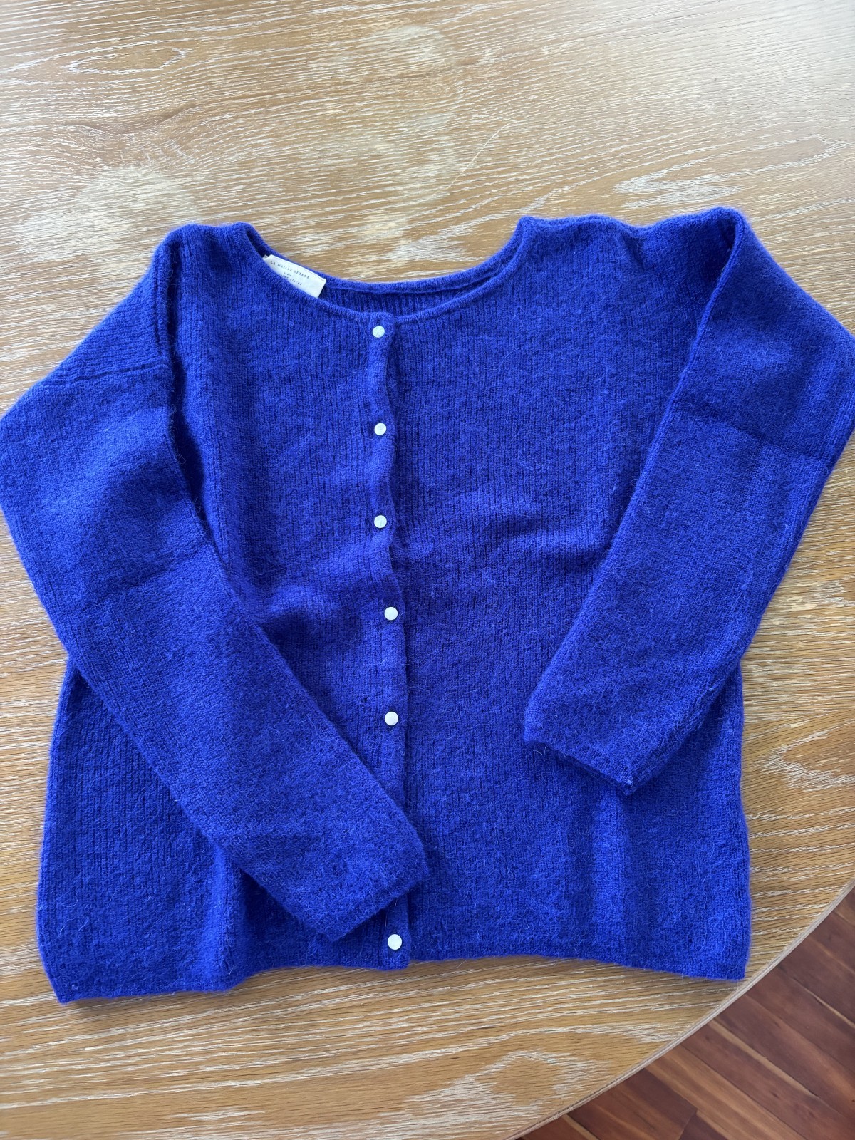 Sezane Gaspard Vivid Blue-Purple Cardigan Sz S *Please read*