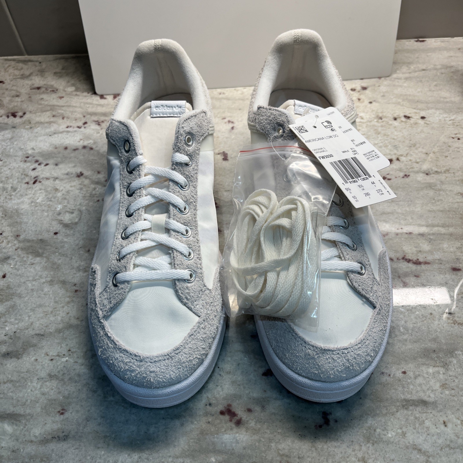 adidas x Donald Glover Americana Low DG Sneakers Men 11.5 US 46 EU White FW3030