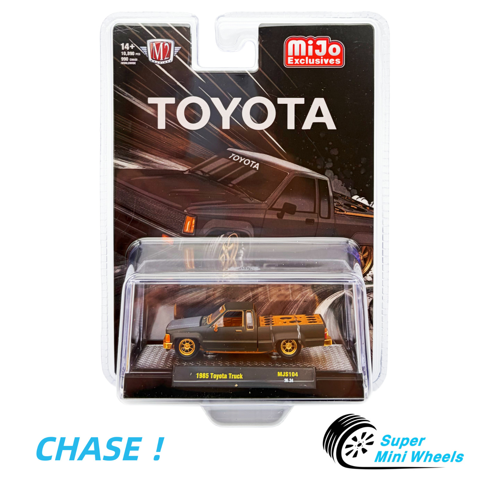 CHASE M2 Machines 1:64 1985 Toyota Pickup Truck Slammed Custom – Matte Grey CHASE M2 Machines 1:64 1985 Toyota Pickup Truck Slammed Custom – Matte Grey