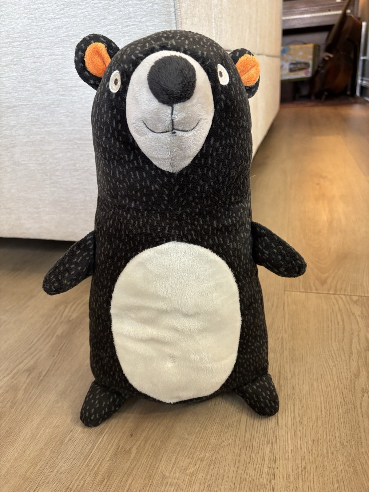 Pillowfort Woodland Forest Bear Plush circo Target Room Pillow Black Gray 16” Pillowfort Woodland Forest Bear Plush circo Target Room Pillow Black Gray 16”