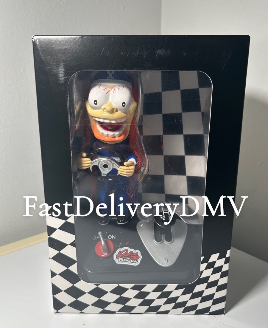 RARE Redline Racer Toy Manual Gear Shift Red Wild Hair Screaming Guy Drag Racing RARE Redline Racer Toy Manual Gear Shift Red Wild Hair Screaming Guy Drag Racing