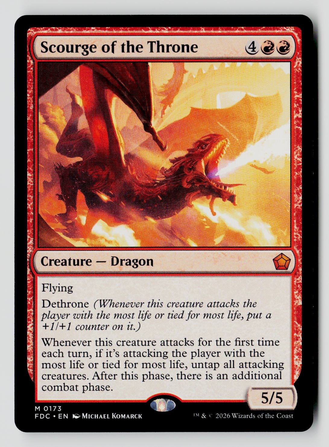 Scourge of the Throne 173 Mythic FDC MTG NM