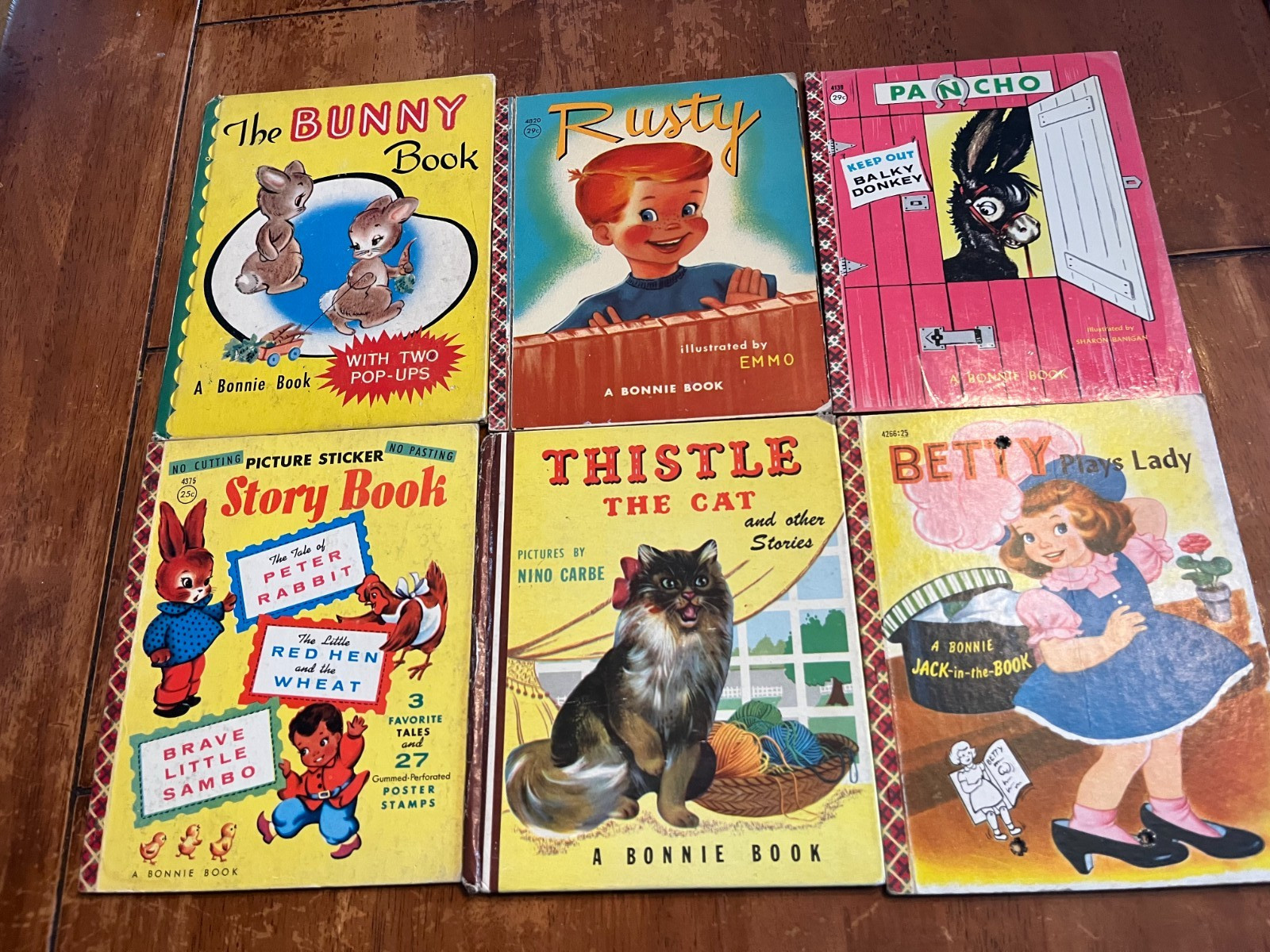 VINTAGE BONNIE BOOKS - LOT OF 6---- LOT 401
