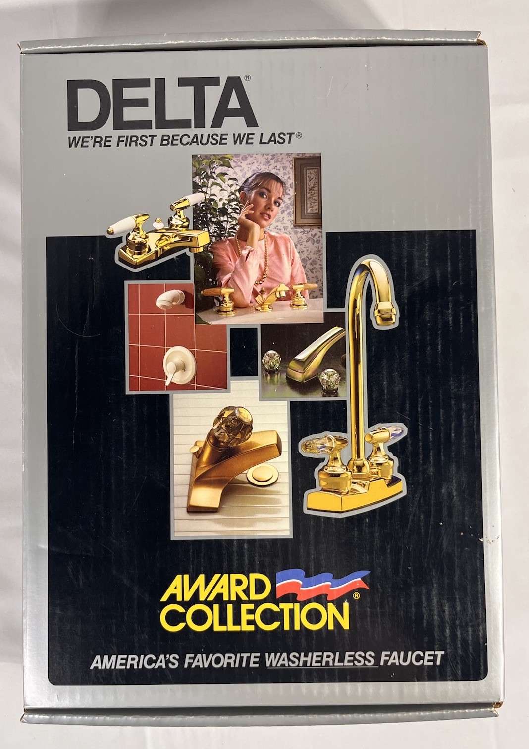 NOS Vintage Delta Faucet 174 HF Waterfall Single Lever Utility Chrome Spray Open