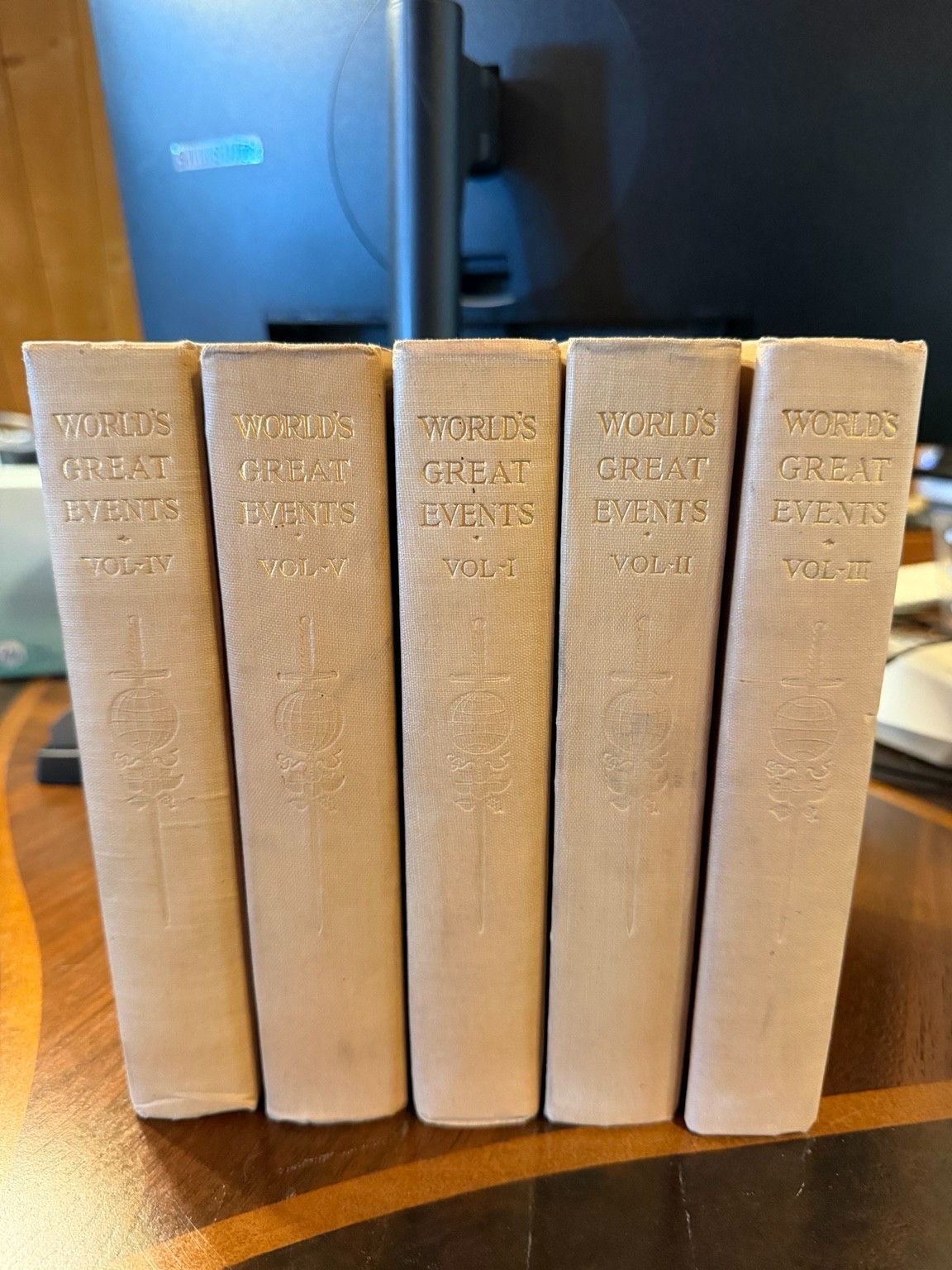 Vintage 1908 The World\'s Great Events Esther Singleton Volume I Hardcover Book