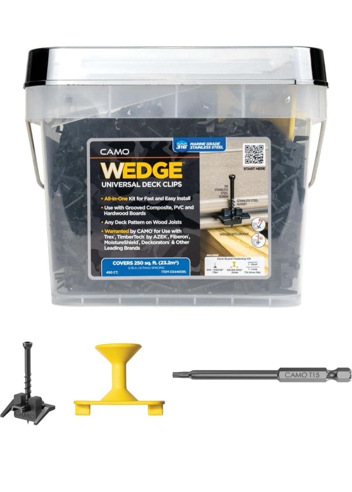 CAMO Hidden Universal Holders WEDGECLIPS™ (450 ct)( CAMO Hidden Universal Holders WEDGECLIPS™ (450 ct)(