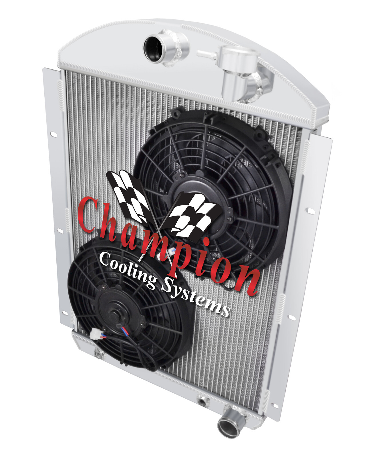 1941-1946 Chevy Truck 3 Row ADV Champion Radiator V8 Small Block w/ 2 10\