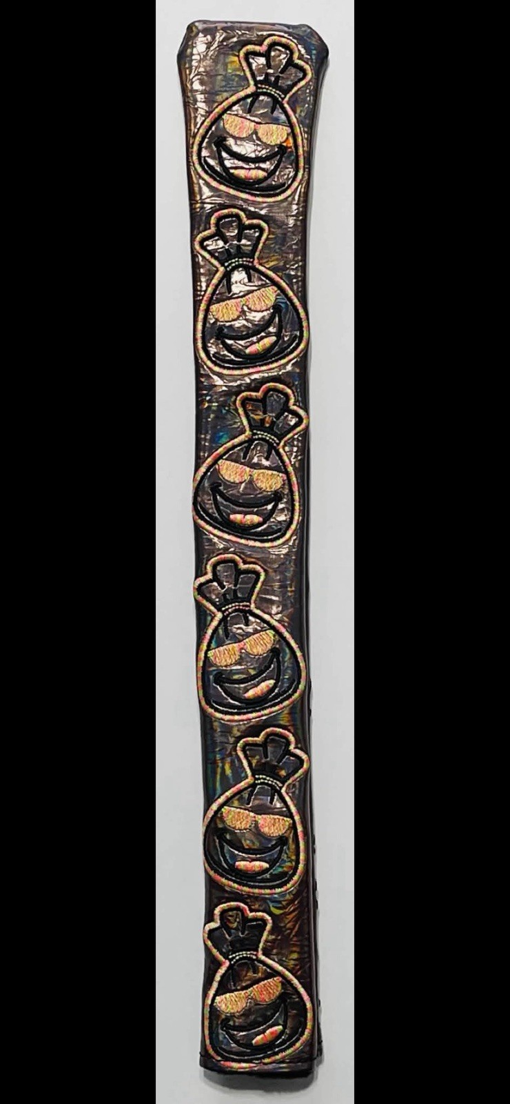 💰Extremely Rare Bettinardi Rainbow Foil Moneybags Alignment Stick Headcover💰