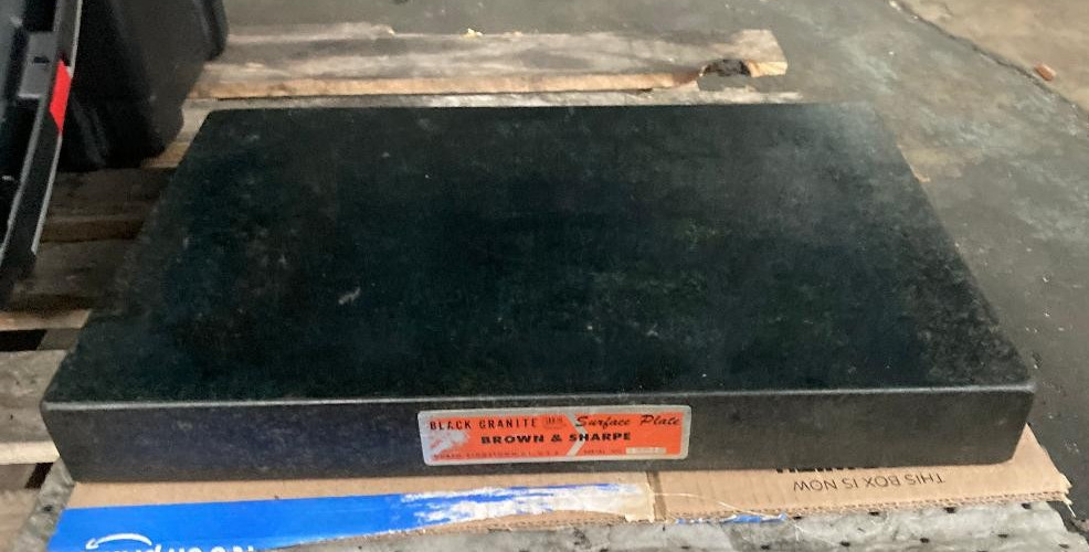 Brown and Sharpe  Black Granite Surface Plate 8x12\