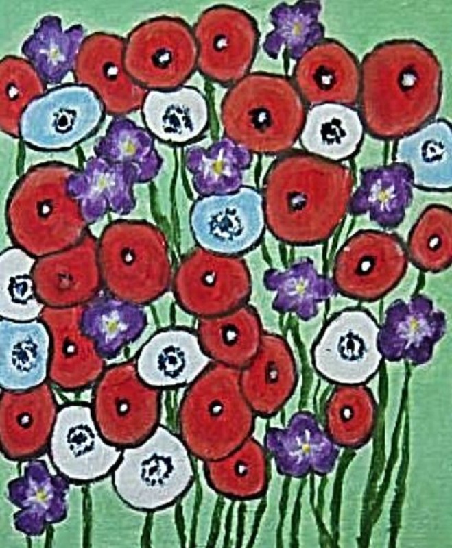 WHITE AND RED POPPIES AND MORE WHITE AND RED POPPIES AND MORE