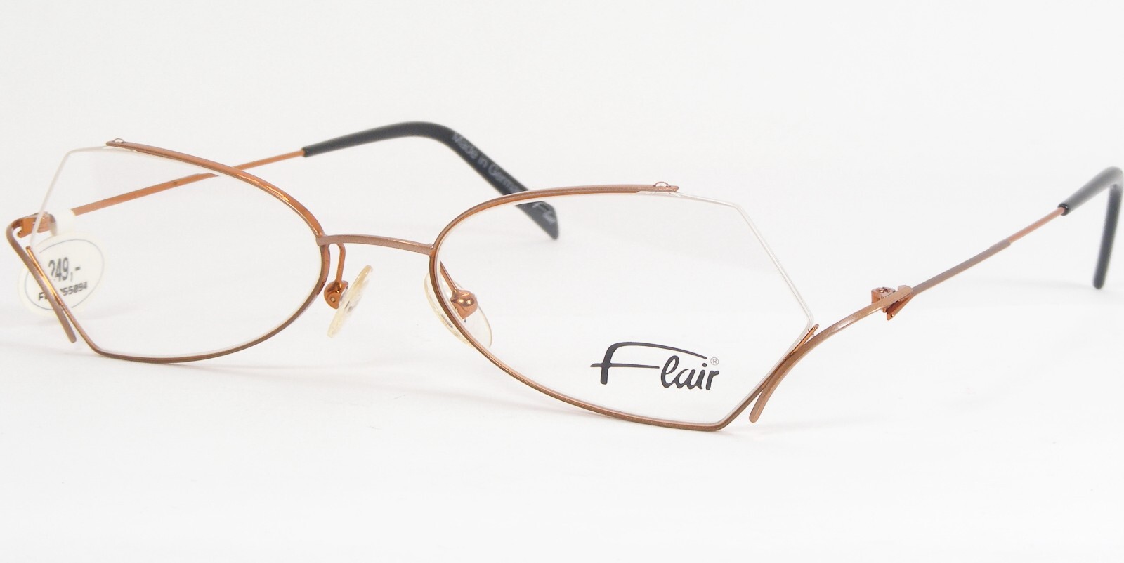 Vintage Flair 459 668 Copper /Silver UNIQUE RARE EYEGLASSES 52-17-135mm Germany
