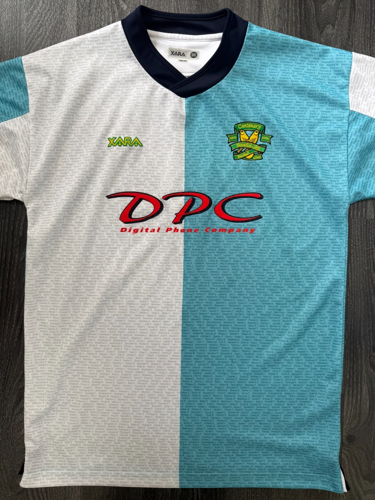 Original Authentic Xara Norwich City 2002/2003 Centenary Shirt Mens Medium