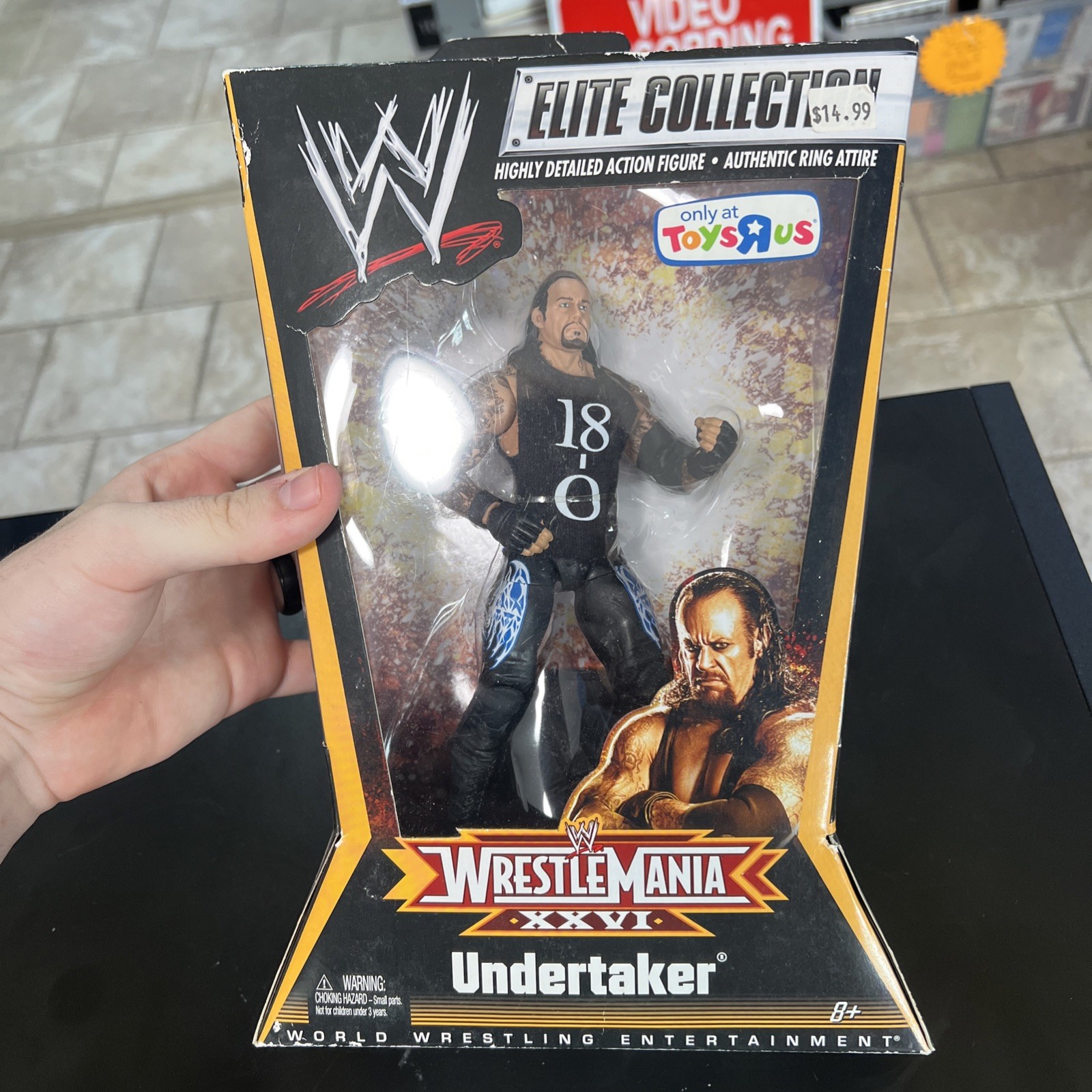Undertaker Elite Toys R Us Exclusive Figure Wrestlemania XXVI WWE 18-0 NEW Undertaker Elite Toys R Us Exclusive Figure Wrestlemania XXVI WWE 18-0 NEW