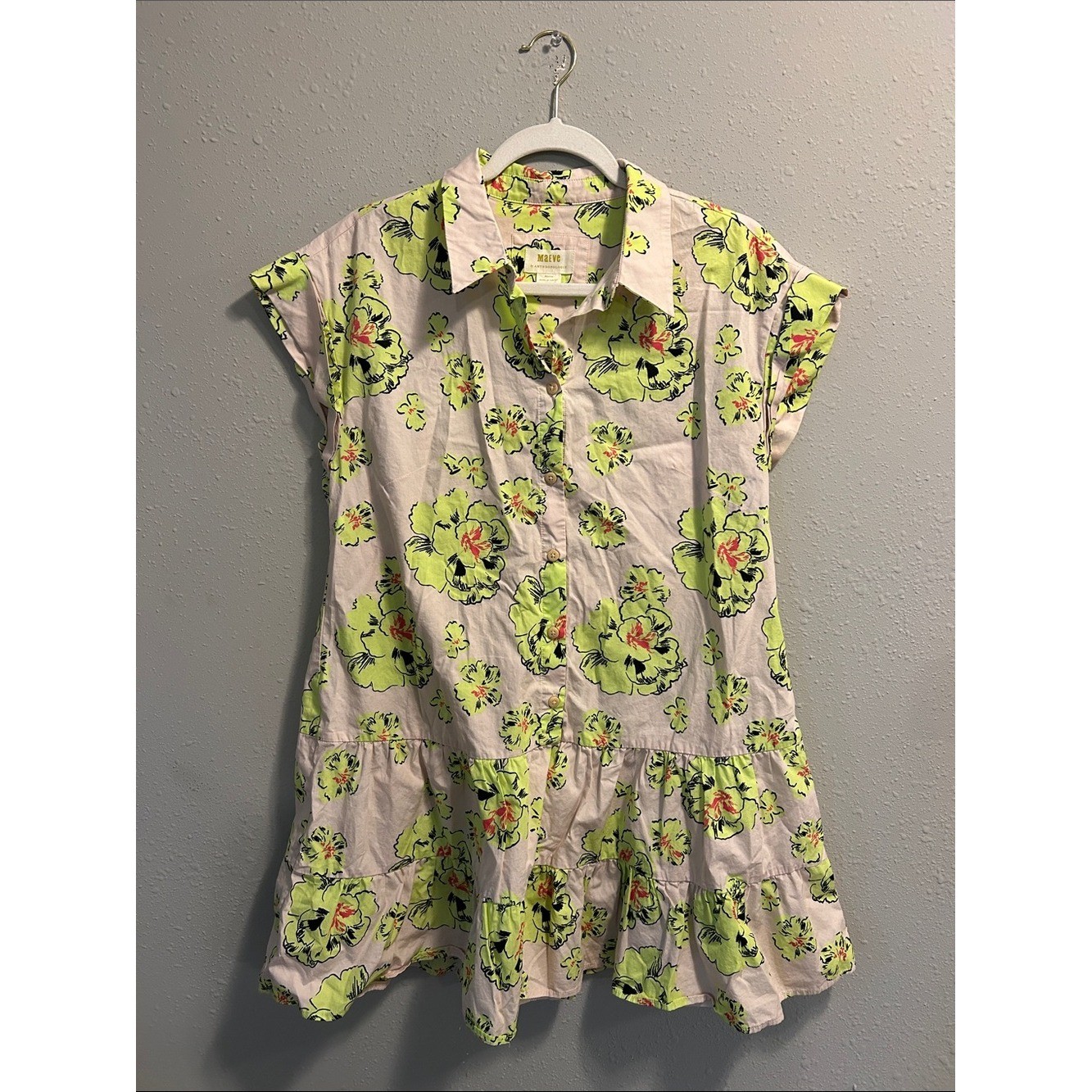 Maeve by Anthropologie floral tiered mini dress