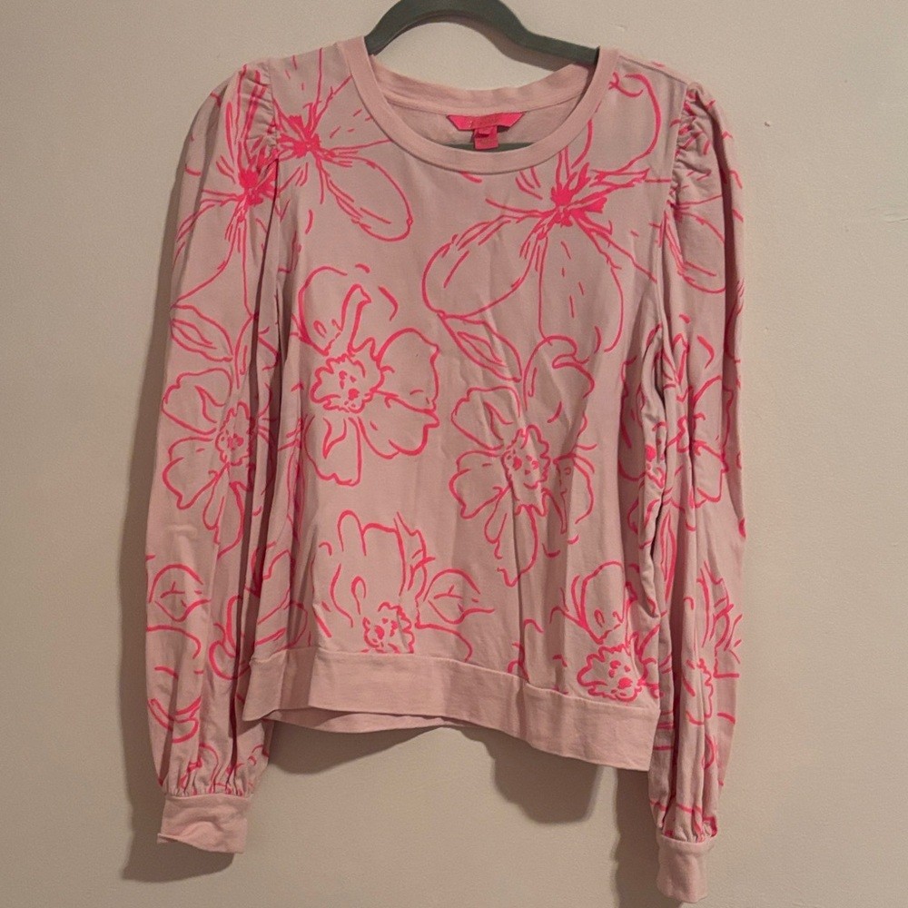 Lilly Pulitzer Pink Floral Top Lilly Pulitzer Pink Floral Top