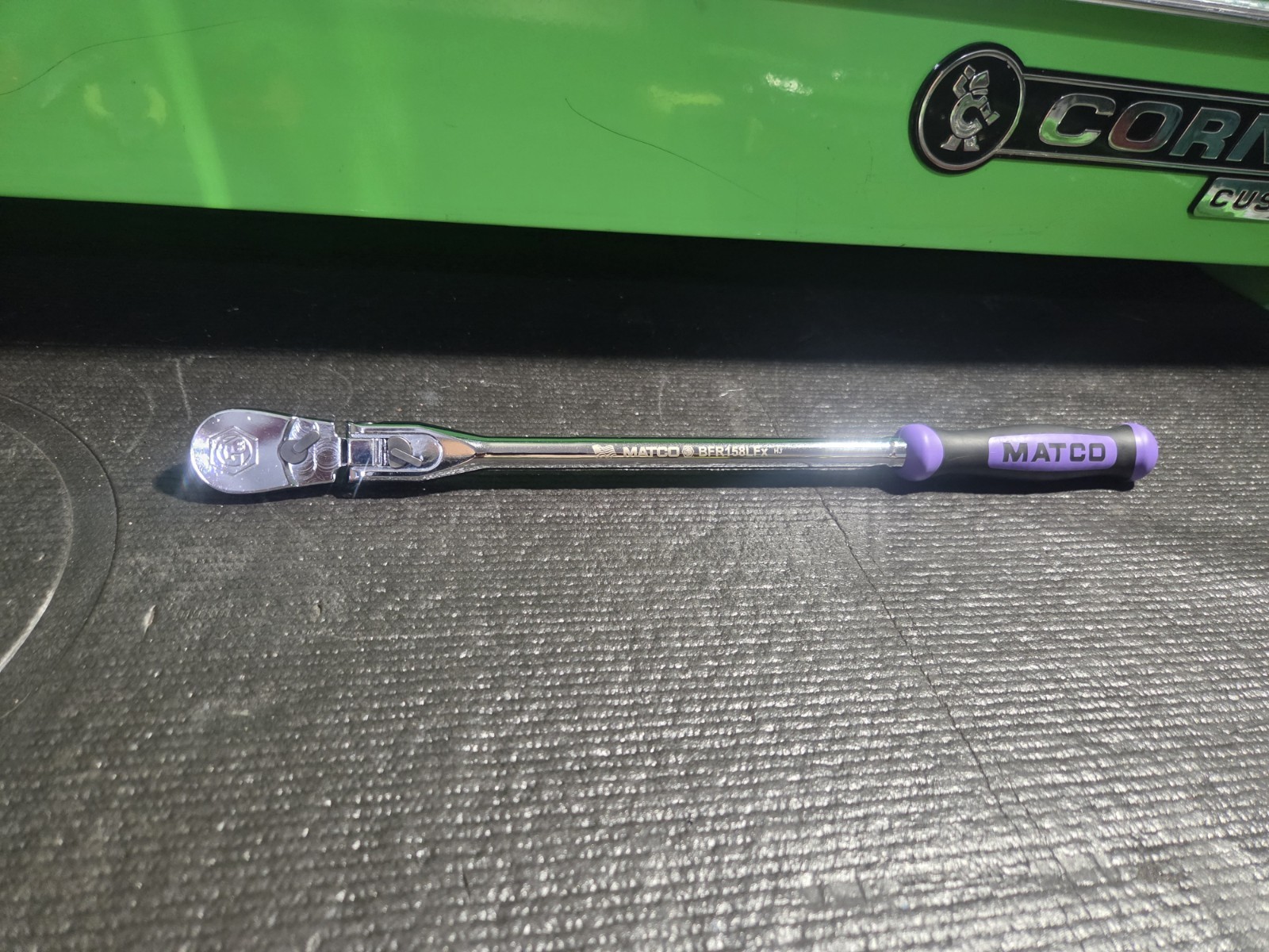 Matco NEW 3/8” Dr. Flex Head Ratchet BFR158LFx BFR158LFP PURPLE 15-1/2” 88 Tooth Matco NEW 3/8” Dr. Flex Head Ratchet BFR158LFx BFR158LFP PURPLE 15-1/2” 88 Tooth