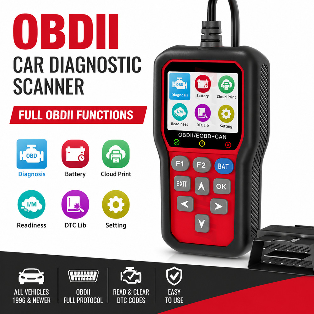 CHUSYYRAY Two-in-one OBDII Scanner Car Code Reader Fit Honda Odyssey