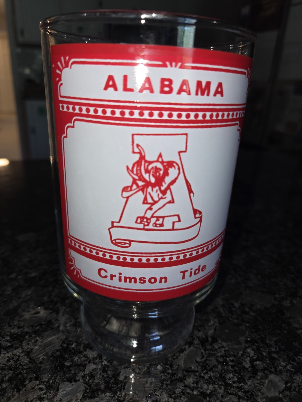 Vintage Alabama Crimson Tide National Championship Glass 1970s For Collectors Vintage Alabama Crimson Tide National Championship Glass 1970s For Collectors