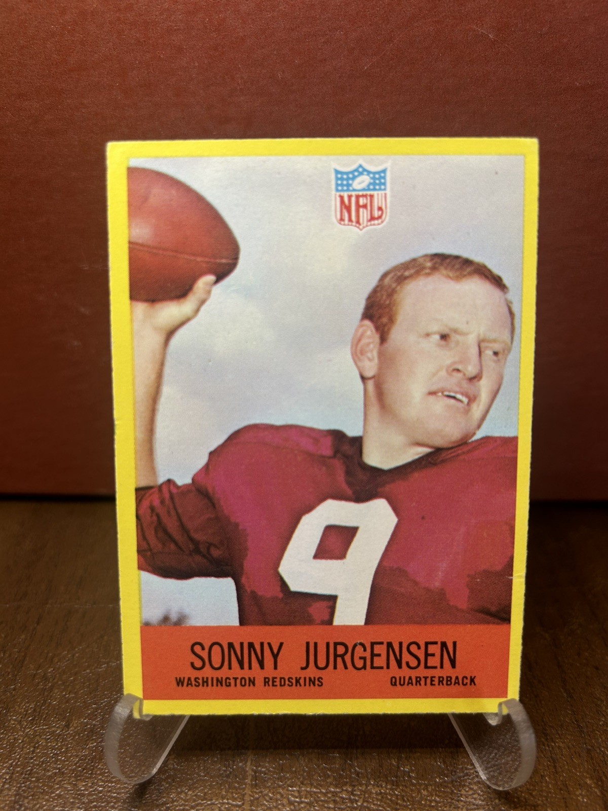 1967 Philadelphia  #185 Sonny Jurgensen EX Washington Redskins Nice Card 