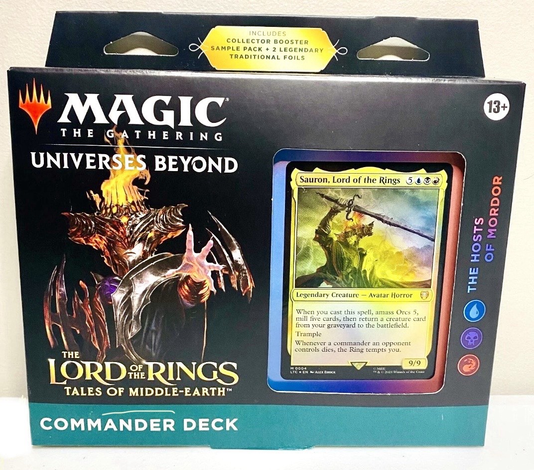 LOTR The Hosts of Mordor Commander Deck Sealed MTG Magic The Gathering LOTR The Hosts of Mordor Commander Deck Sealed MTG Magic The Gathering