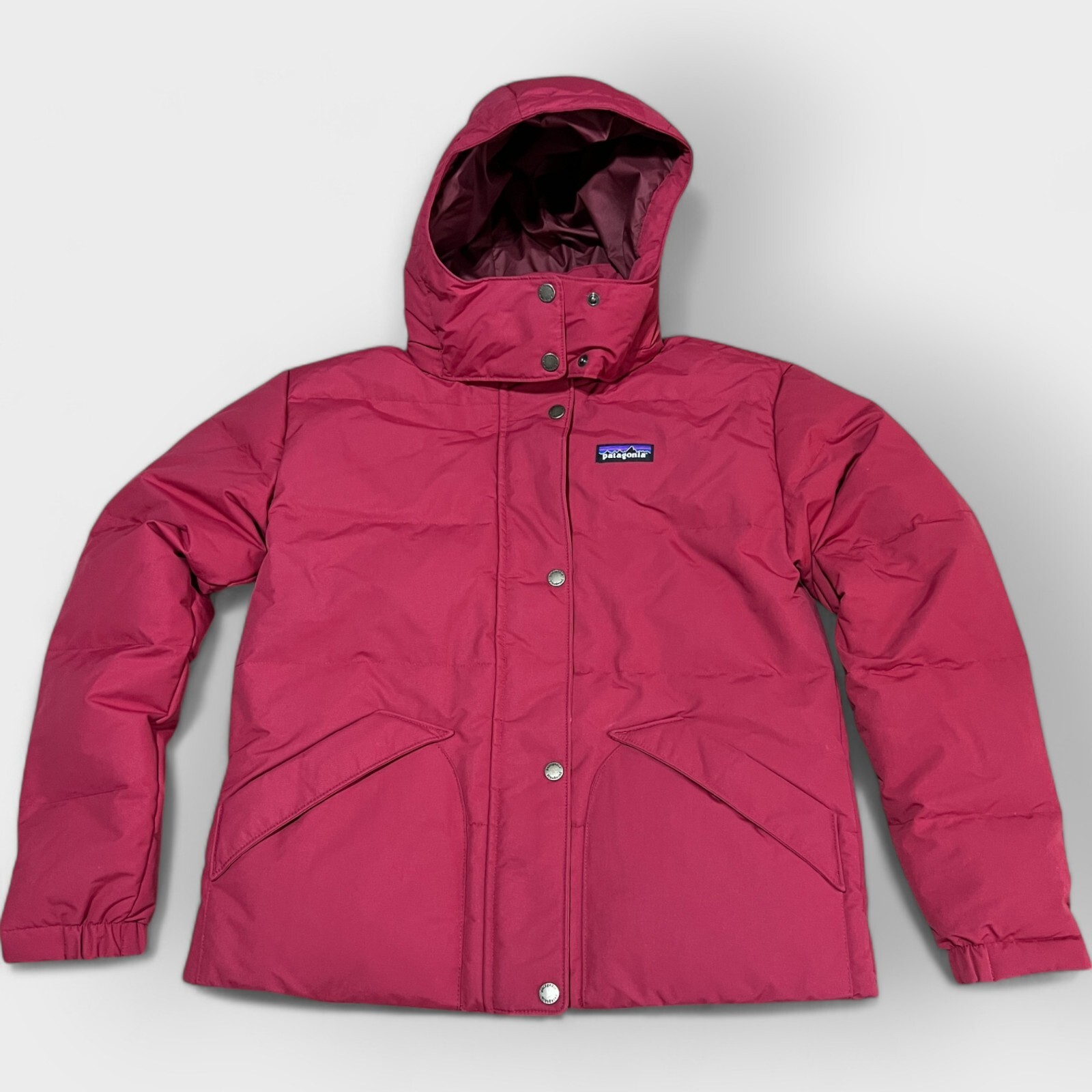Patagonia Women\'s Downdrift Down Jacket XS Wax Red 600 Fill Hooded NWT 20625