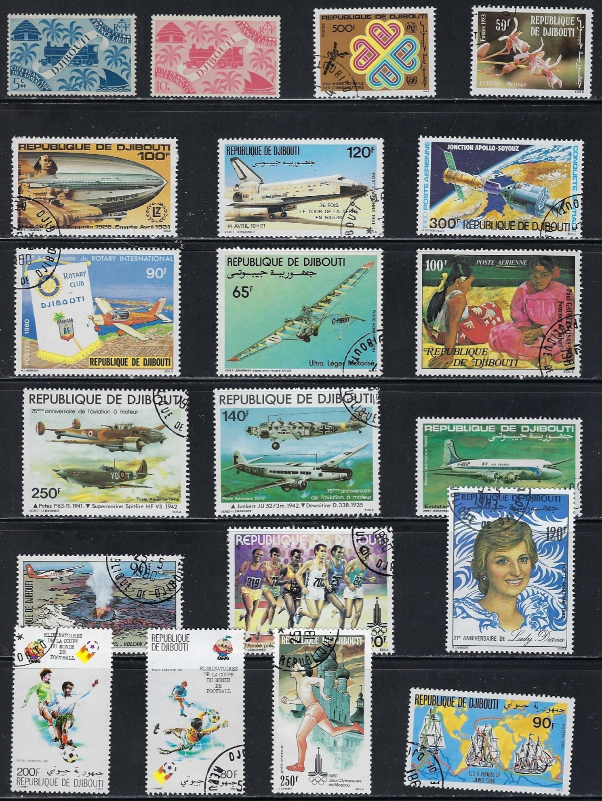 Nice Collection of Stamps from Djibouti..............34P..............J-927