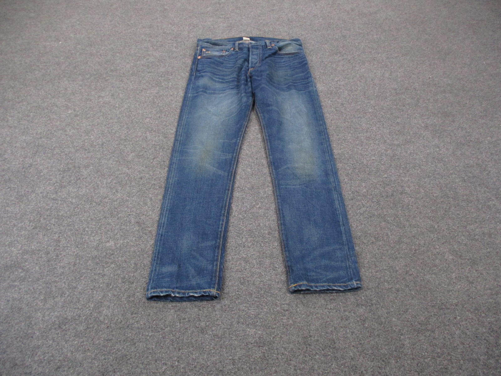 RRL Ralph Lauren Jeans Mens 31 X 32 Blue Double RL Denim Selvedge Japan Slim Fit