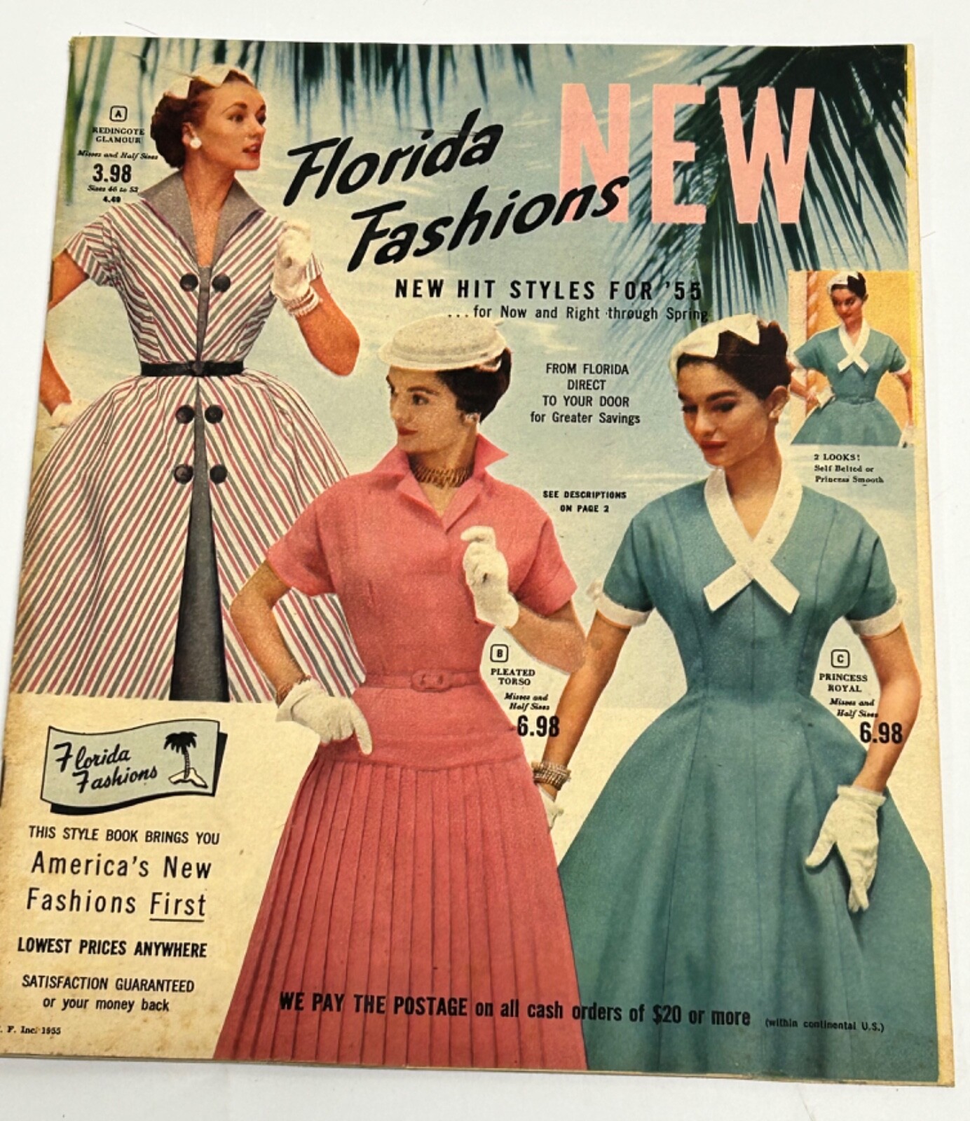 Vintage 1950s FLORIDA FASHIONS Ladies Dress Catalog Women\'s Fashion Vintage 1950s FLORIDA FASHIONS Ladies Dress Catalog Women\'s Fashion