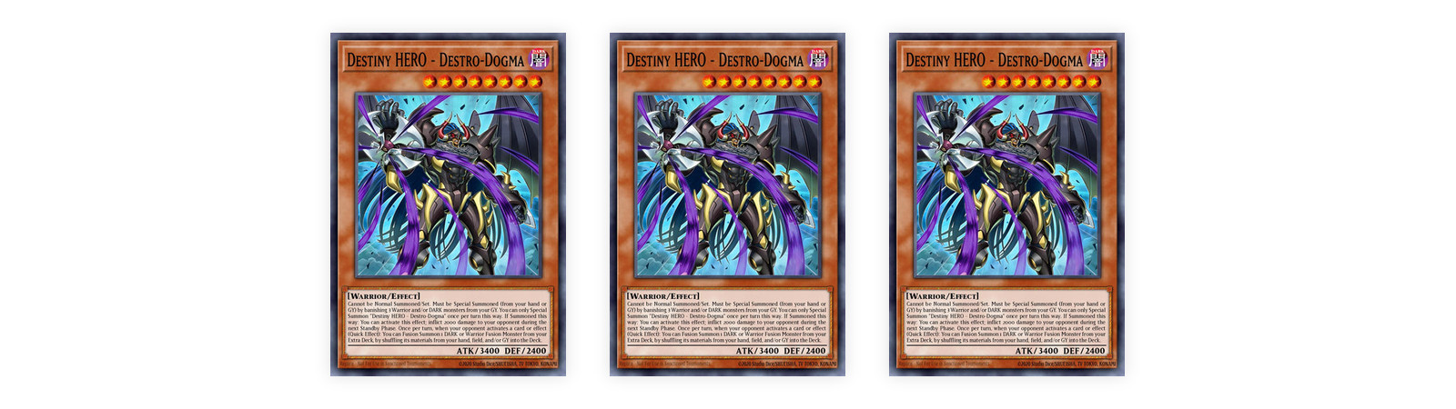 YUGIOH 3x Destiny HERO - Destro-Dogma BETB-EN021 Super Rare presale ships 10/9 YUGIOH 3x Destiny HERO - Destro-Dogma BETB-EN021 Super Rare presale ships 10/9