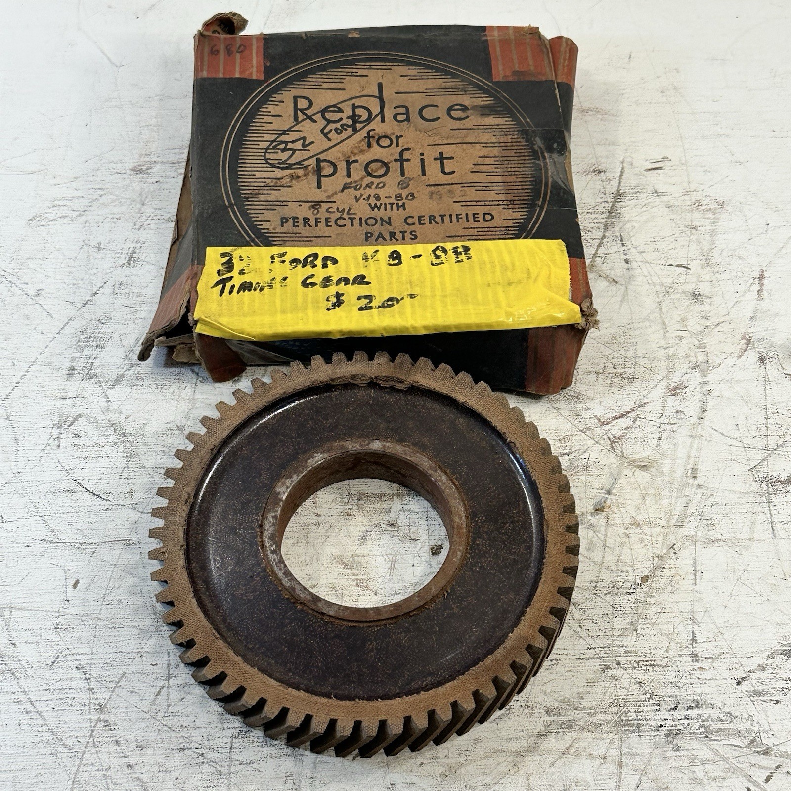 Vintage OEM Ford 486556 Certified Timing Camshaft Gear 1932-36 V8 8B Vintage OEM Ford 486556 Certified Timing Camshaft Gear 1932-36 V8 8B