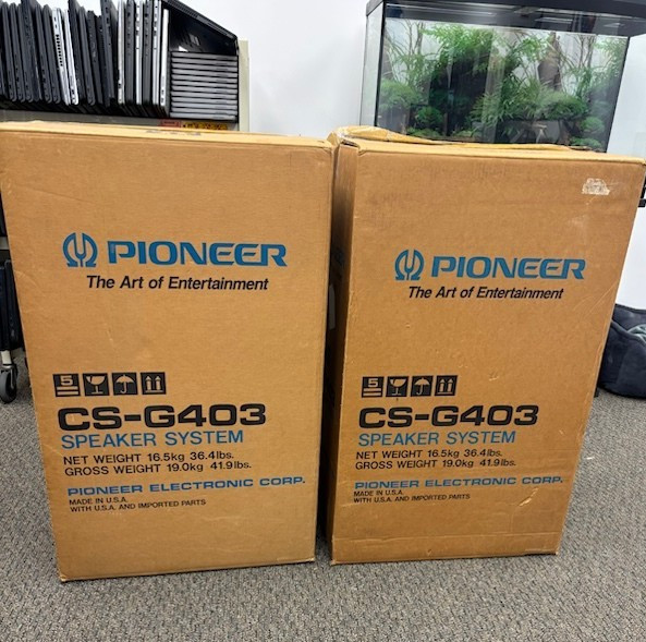 Pioneer CS-G403 Vintage 3-Way Floor Stereo Speakers Pair 15\