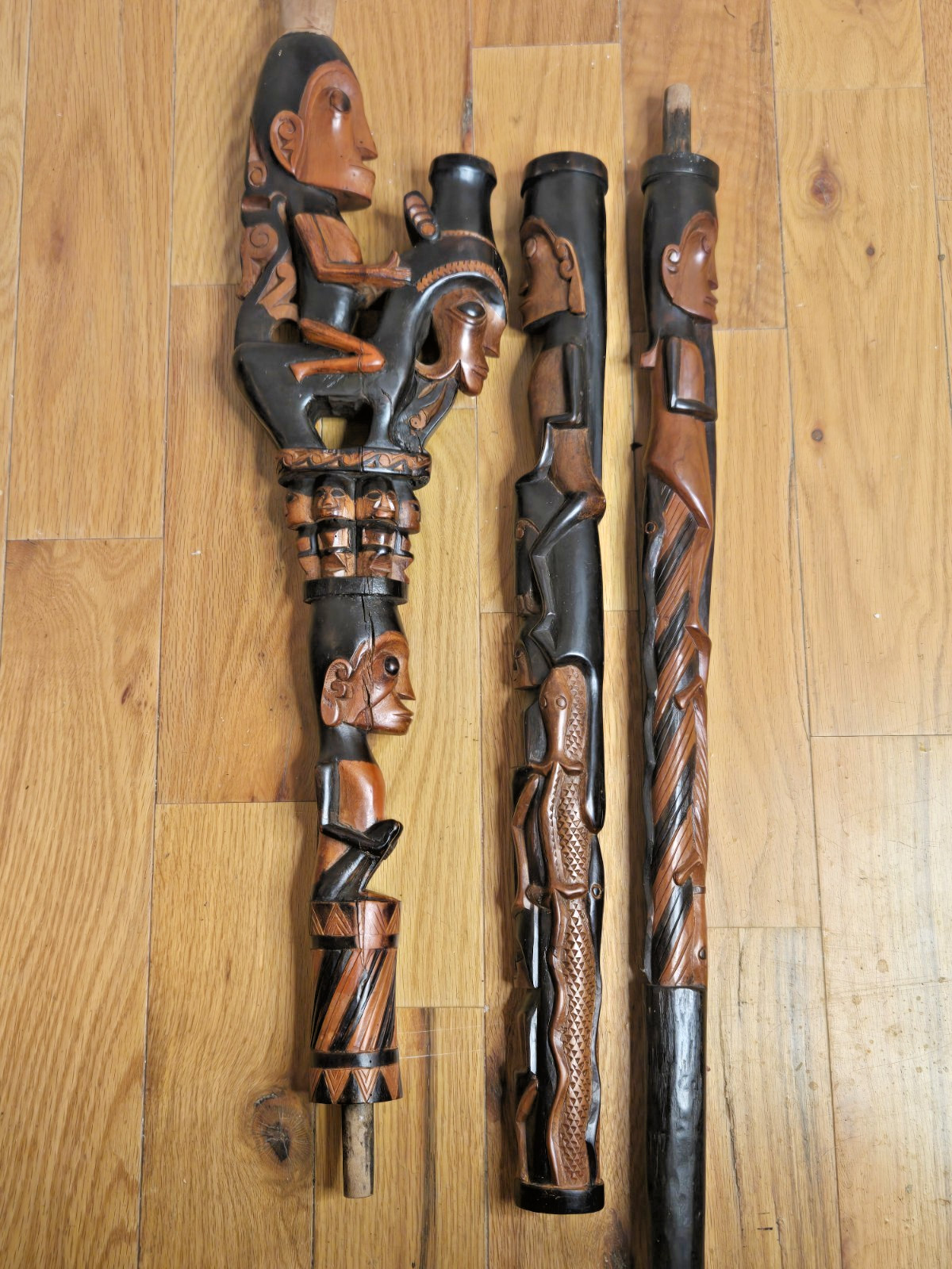 Antique Batak Tunggal Panaluan Ritual Staff Cane Sumatra Indonesia 65