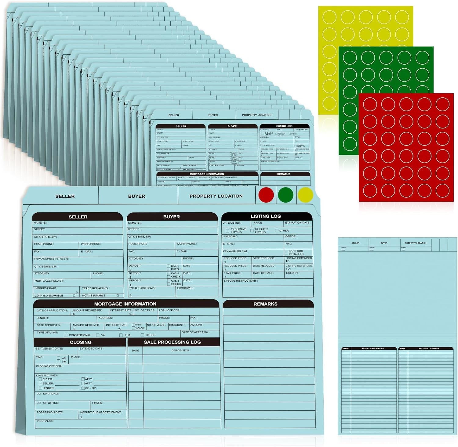 25 Sheets Blue Real Estate Listing Folder Letter Size Real Estate Transaction 25 Sheets Blue Real Estate Listing Folder Letter Size Real Estate Transaction