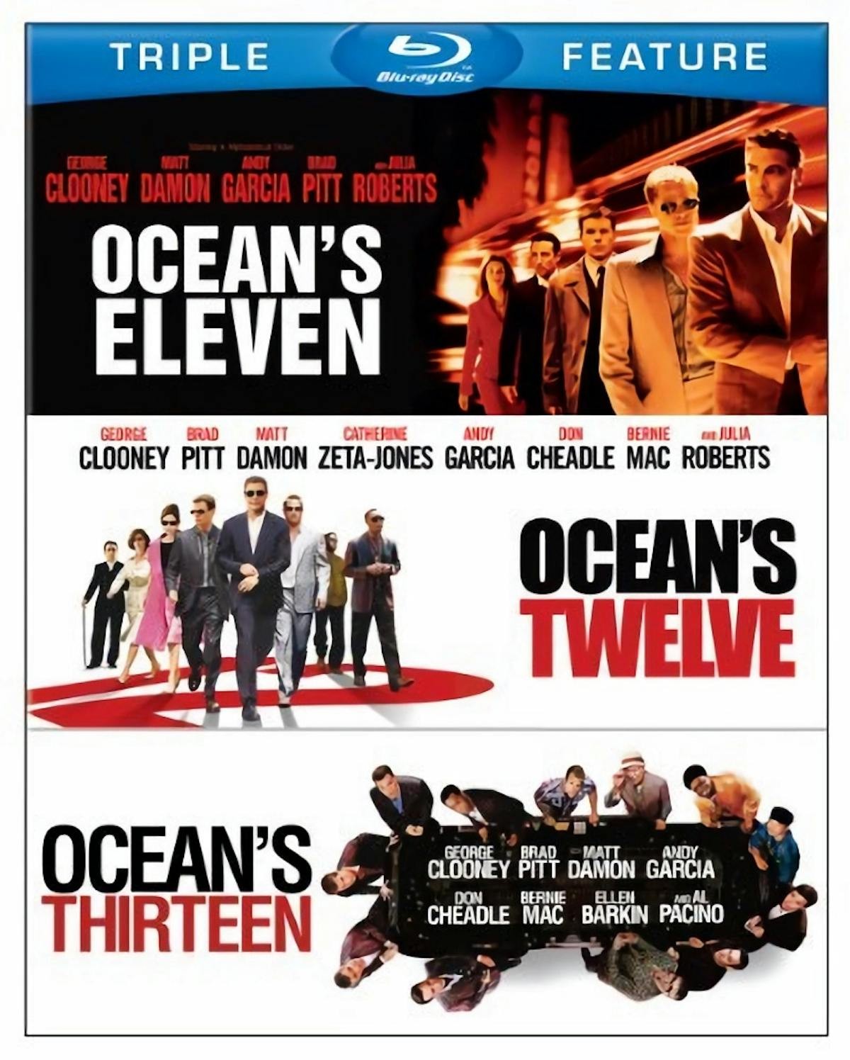 Ocean's Eleven (2001) / Ocean's Twelve / Ocean's Thirteen Blu-ray