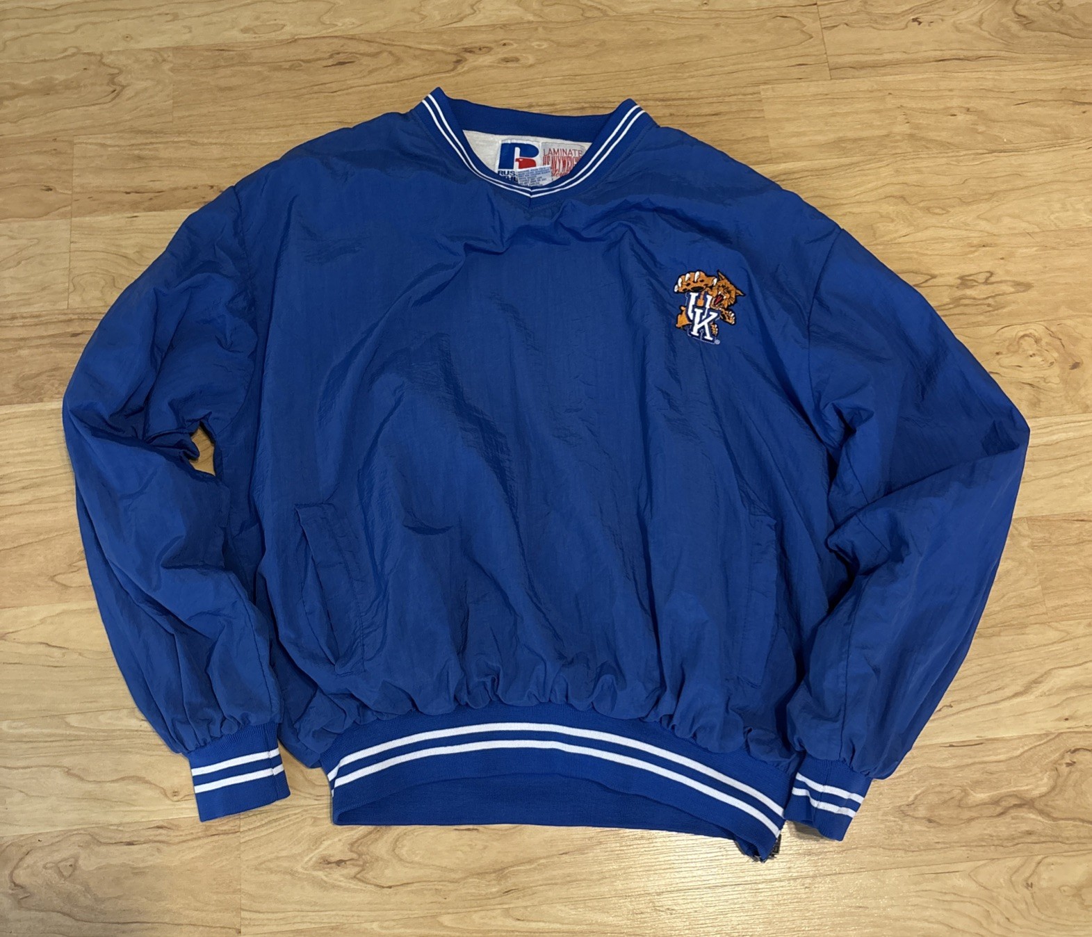 Vintage Kentucky Wildcats Russell Windbreaker Jacket Men\'s Large Pullover 90\'s