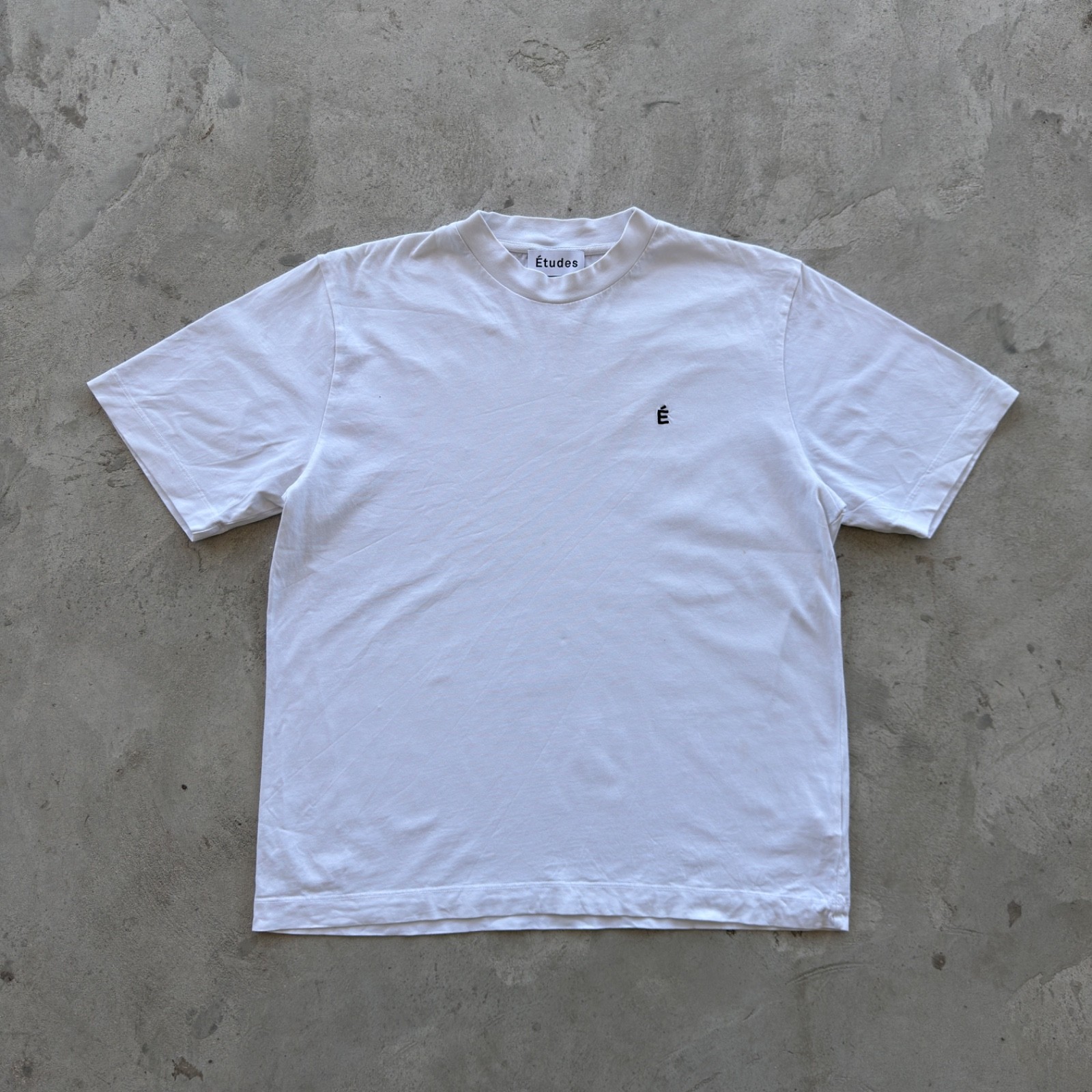 Vintage Études Studio T-Shirt XL White Minimal Logo Designer Streetwear Tee