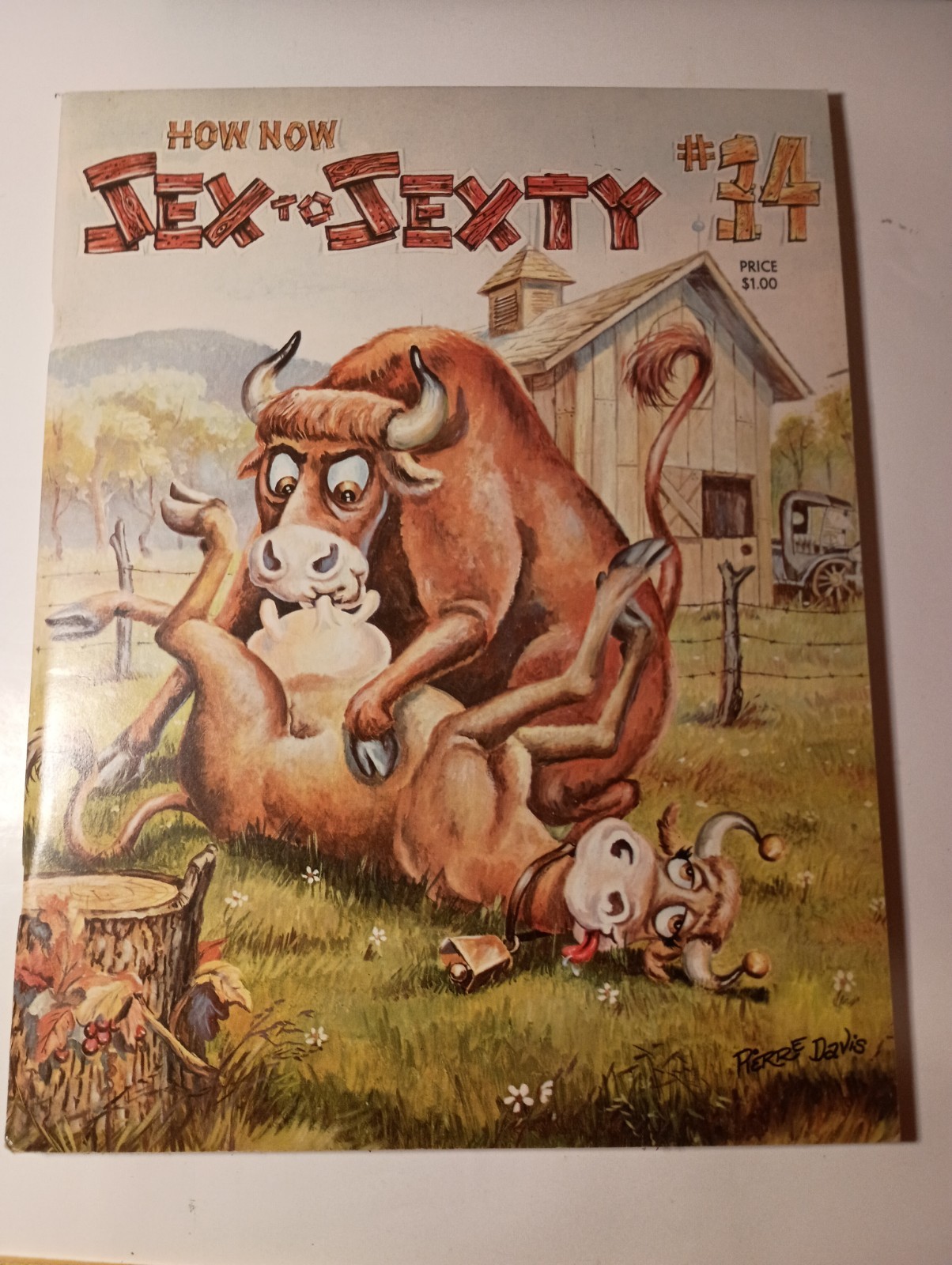 Vintage 1971 Sex To Sexty #34 Adult Humor Magazine Cows