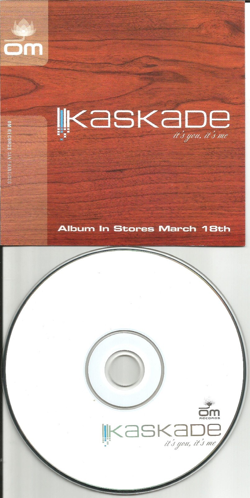 KASKADE It’s you me DIFFERENT COVER ART & PACK& SEQUENCE EUROPE ADVNCE PROMO CD