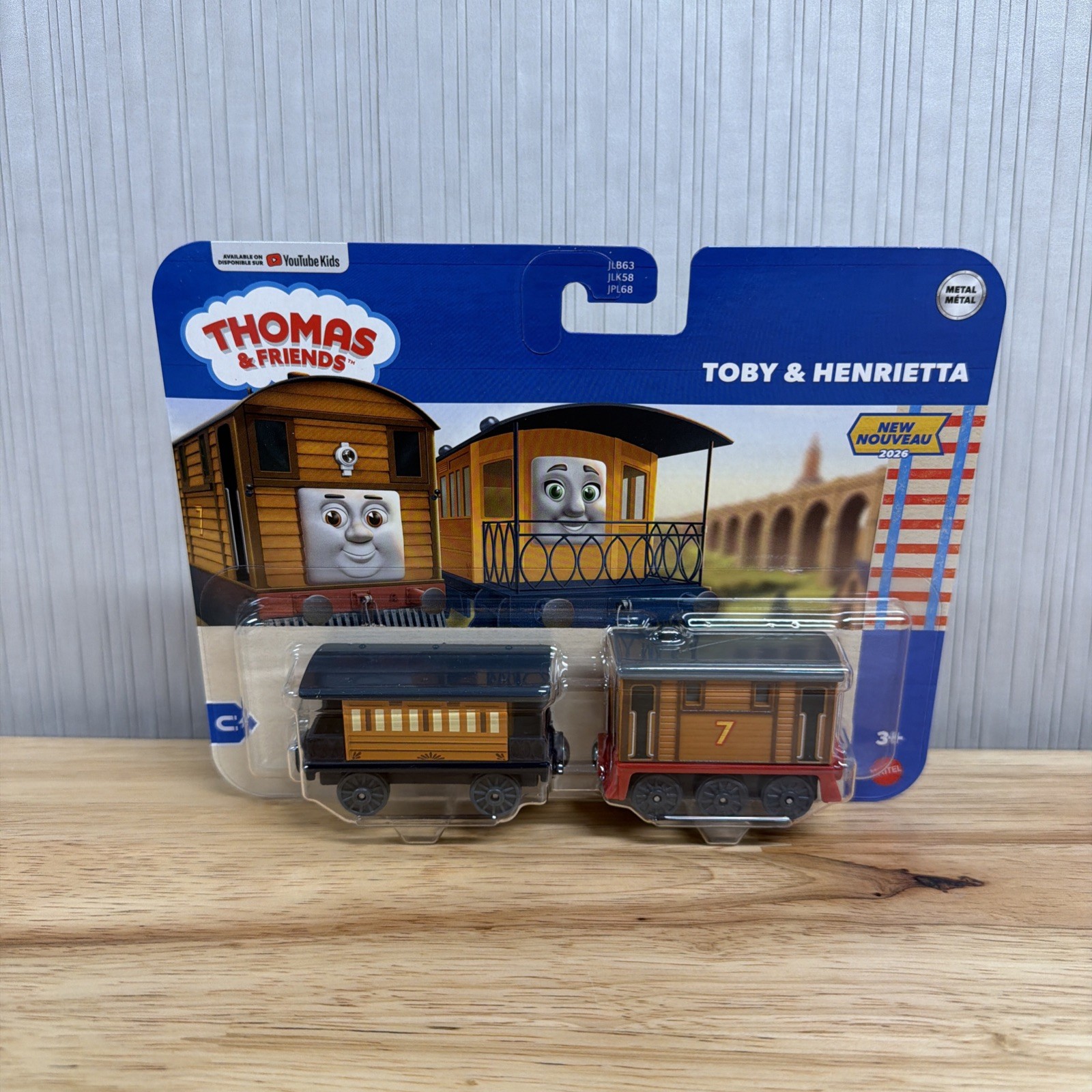 2026 Thomas & Friends Toby & Henrietta 2 Pack Metal Diecast Train Set NEW NIP